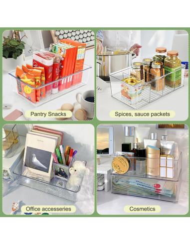 Organizador de Snacks ZIZOTI 2 Paquete con 3 Divisores 28.4x16x8cm