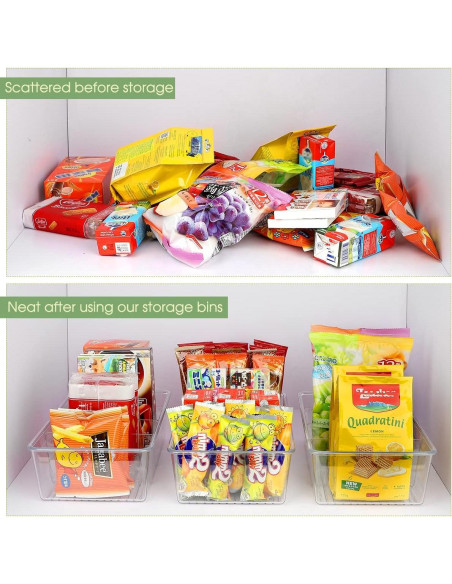 Organizador de Snacks ZIZOTI 2 Paquete con 3 Divisores 28.4x16x8cm