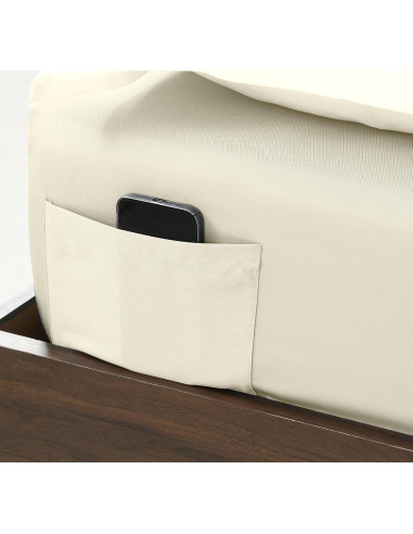 Sábana Ajustable NATUREFIELD King 100% Rayón Bambú Marfil