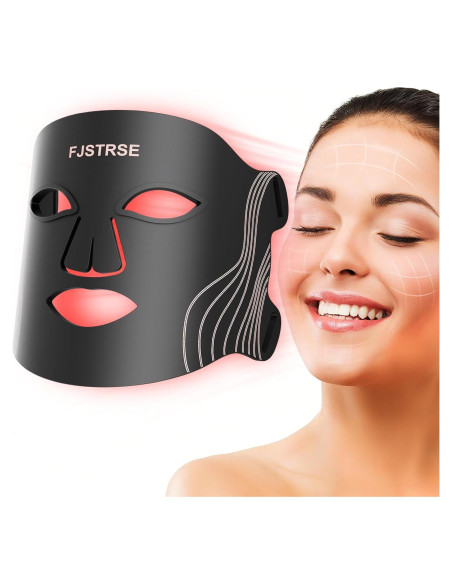 Máscara Facial LED Terapia de Luz FJSTRSE 240 Perlas 850nm