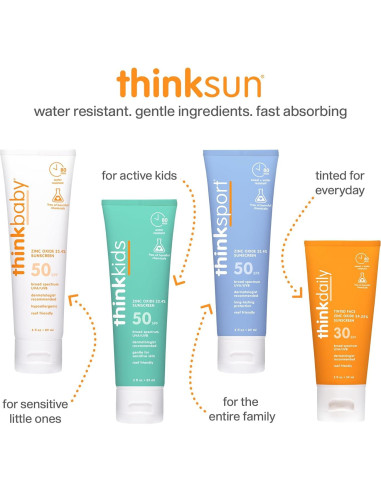 Thinkbaby Protector Solar Mineral SPF 50+ para Bebés 170 g