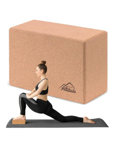 Bloque de Yoga de Corcho Mayor Altura 21.8x10.2x14.7cm