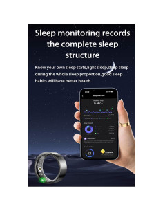 Anillo Inteligente Amwentu BJ02 para Salud y Sueño - Impermeable 2
