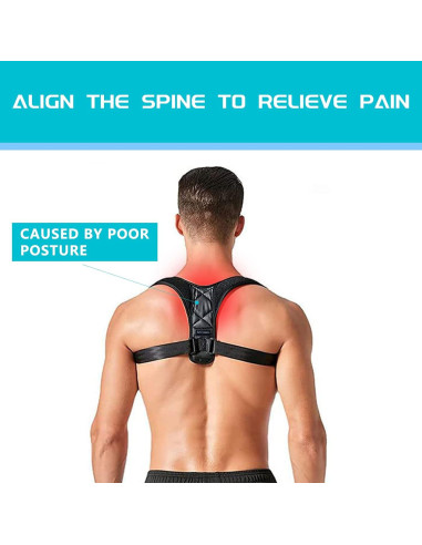 Corrector de Postura ACCUBIO Unisex Ajustable para Espalda