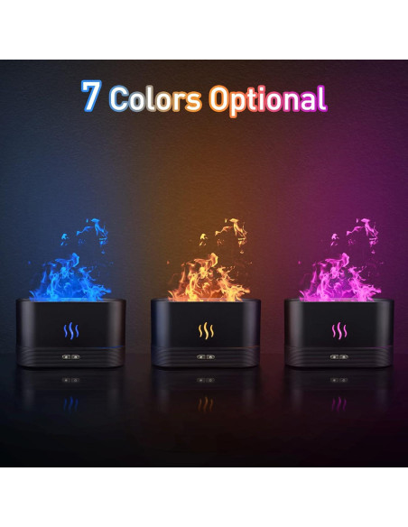 Difusor de Aroma SENMUL DQ701A 180ml 7 Colores Silencioso