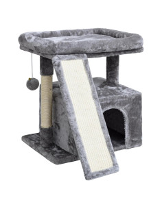 Árbol para Gatos SIYIPURR Torre con Poste y Cama 41x31x45.7cm