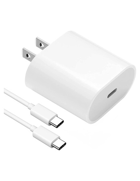 Cargador Rápido USB C 20W para iPad Pro y Air con Cable 2m