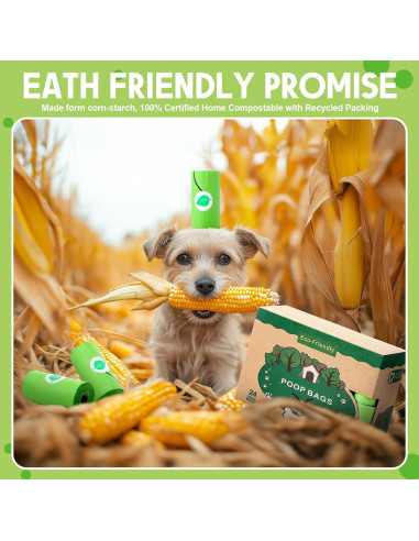 Bolsas Compostables para Perros Fullhawl 360 Unidades 23x33cm