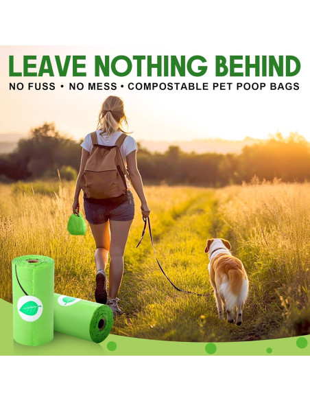 Bolsas Compostables para Perros Fullhawl 360 Unidades 23x33cm