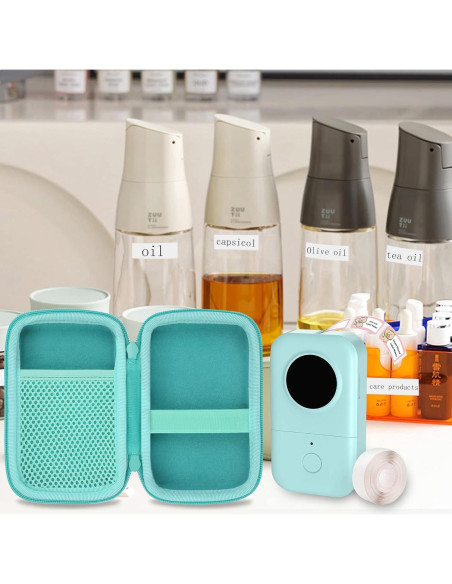 Funda Dura Aenllosi para Impresora de Etiquetas Phomemo D30 Verde