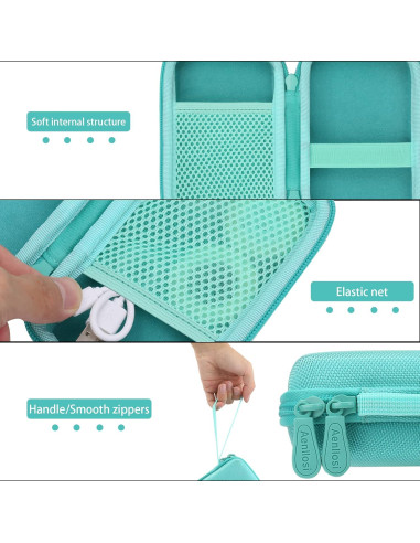 Funda Dura Aenllosi para Impresora de Etiquetas Phomemo D30 Verde