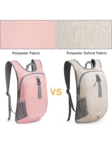 Mochila de Senderismo Plegable G4Free 12L Rosa Ligera