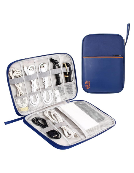 Organizador de Cables Electrónicos YOUBDM Azul Marino 27.8x20cm