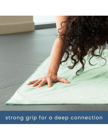 Toalla de Yoga S&T INC. Microfibra Verde Salvia 67x183 cm