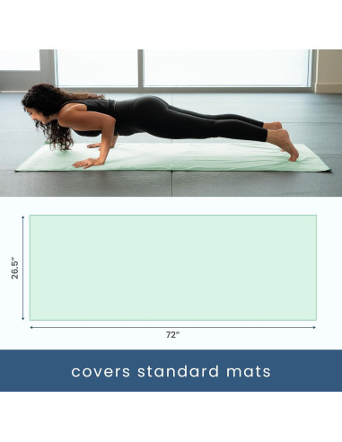 Toalla de Yoga S&T INC. Microfibra Verde Salvia 67x183 cm