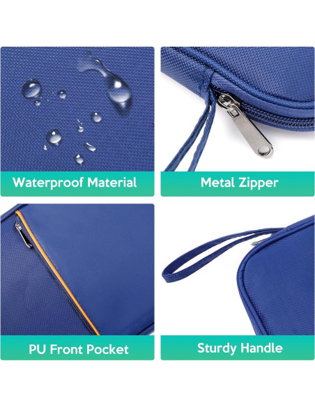 Organizador de Cables Electrónicos YOUBDM Azul Marino 27.8x20cm