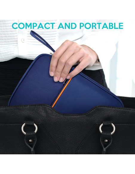 Organizador de Cables Electrónicos YOUBDM Azul Marino 27.8x20cm