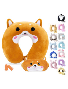 Almohada de Viaje Cirorld para Niños 9-12 Años Espuma Memoria