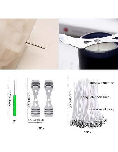 Juego de Moldes de Silicona para Velas JOJOPLAY 6 Piezas