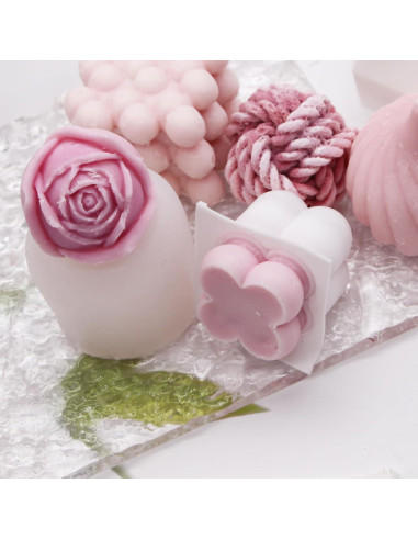 Juego de Moldes de Silicona para Velas JOJOPLAY 6 Piezas