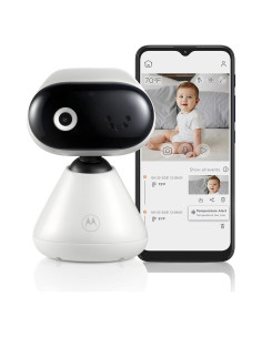 Cámara Monitor de Bebé WiFi Motorola PIP1000, HD 1080p, Audio Bidireccional, Visión Nocturna