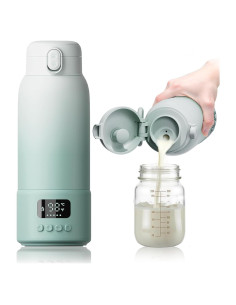 Calentador de Botellas Portátil Verde 482.8 ml - Calentamiento Rápido