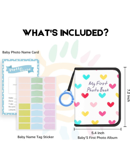 Álbum de Fotos de Bebé Niselity - Mi Primer Libro 21 Fotos