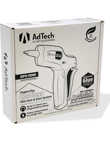 Pistola de Pegamento Inalámbrica AdTech Project Pro 10 cm