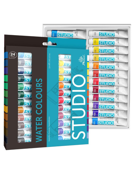Conjunto de 24 tubos de pintura acuarela PHOENIX 12ml no tóxica Conjunto de 24 tubos de pintura acuarela PHOENIX 12ml no tóxica