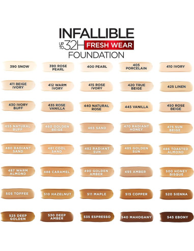 Base de Maquillaje L'Oreal Paris Infallible 32H 400 Perla 29.57ml
