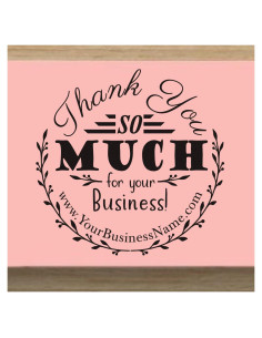 Sello de Agradecimiento Personalizado Acorn 4.13 cm Redondo