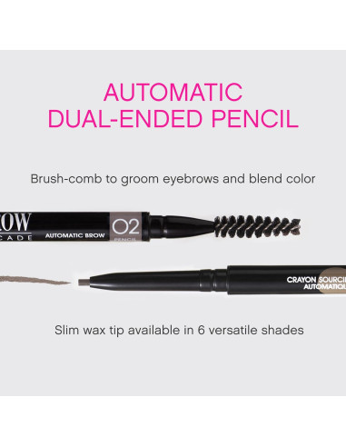 Lápiz de Cejas Vivienne Sabó Arcade - Micro Definidor Marrón Chocolate