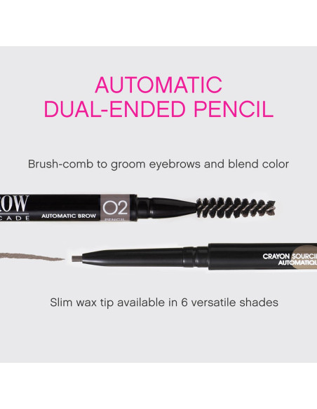 Lápiz de Cejas Vivienne Sabó Arcade - Micro Definidor Marrón Chocolate