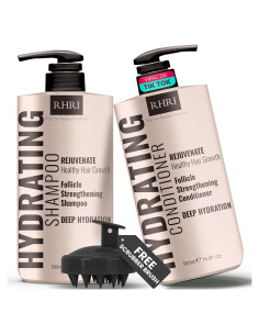 Juego de Champú y Acondicionador Hidratante Rida 1L - Cabello Seco y Fino