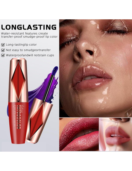 Set de 2 Tintes de Labios Peel Off ZannWnm - Larga Duración