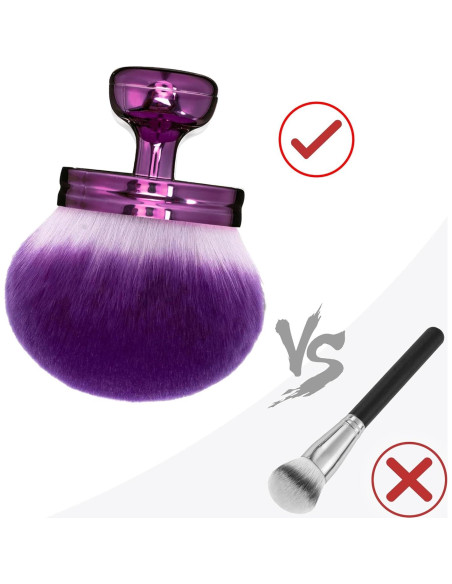 Brocha Kabuki Corporal Extra Grande BABYSHEEP 7.62 cm Púrpura