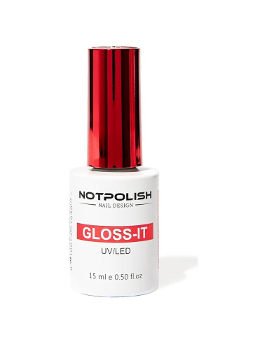 Capa Superior de Uñas Notpolish Gloss-It 14.79 ml - Brillante y Rápido