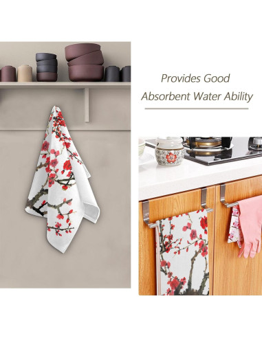 Set de 2 Toallas de Mano HATESAH Flor de Cerezo 72x36.5cm