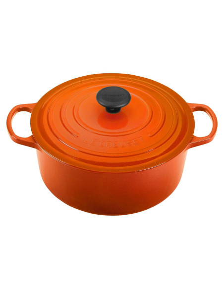Olla de Hierro Fundido Enameled Le Creuset 5.2L Redonda Llama