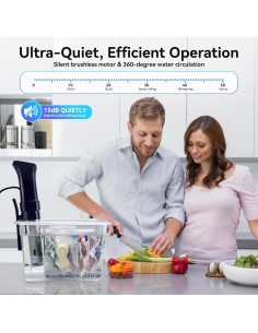 Cocedor Sous Vide ROEDEER 1100W con Pantalla Táctil y Control Preciso 2