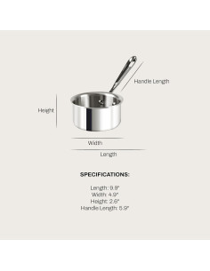 Calentador de Mantequilla All-Clad D3 Acero Inoxidable 0.5L 2