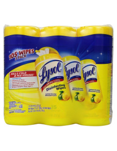Toallitas Desinfectantes Lysol 420 ct, Flor de Limón y Lima