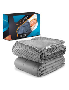 Manta con peso RelaxEden 6.8 kg 152x203 cm con funda lavable