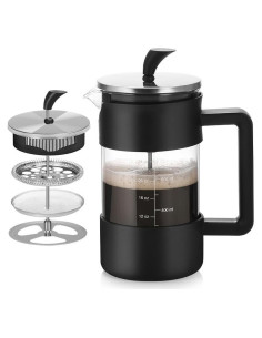 Prensa Francesa de Café Dayngear 1L Vidrio Resistente al Calor