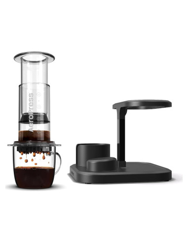 Cafetera AeroPress Clear 3 en 1 Manual - Prensa Francesa y Espresso