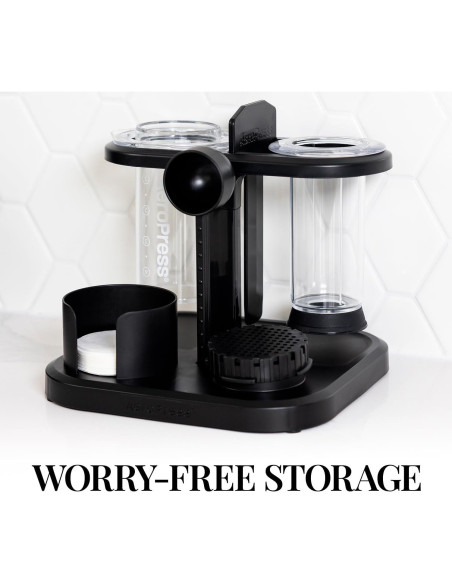 Cafetera AeroPress Clear 3 en 1 Manual - Prensa Francesa y Espresso