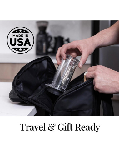 Cafetera AeroPress Clear 3 en 1 Manual - Prensa Francesa y Espresso