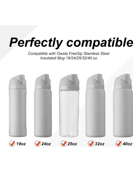 3 Tapones de Silicona PEUTIER para Botellas Owala FreeSip 710ml-1136ml