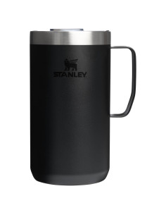 Taza de Campamento Stanley Everyday 0.68L Negra 2.0 Aislada