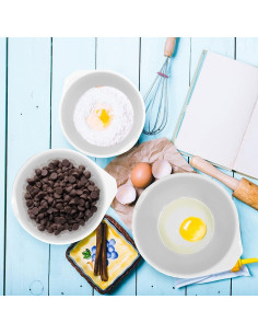 Juego de Cuencos para Mezclar Glad, Set de 3, Antideslizante, 1.2L a 3.6L 2